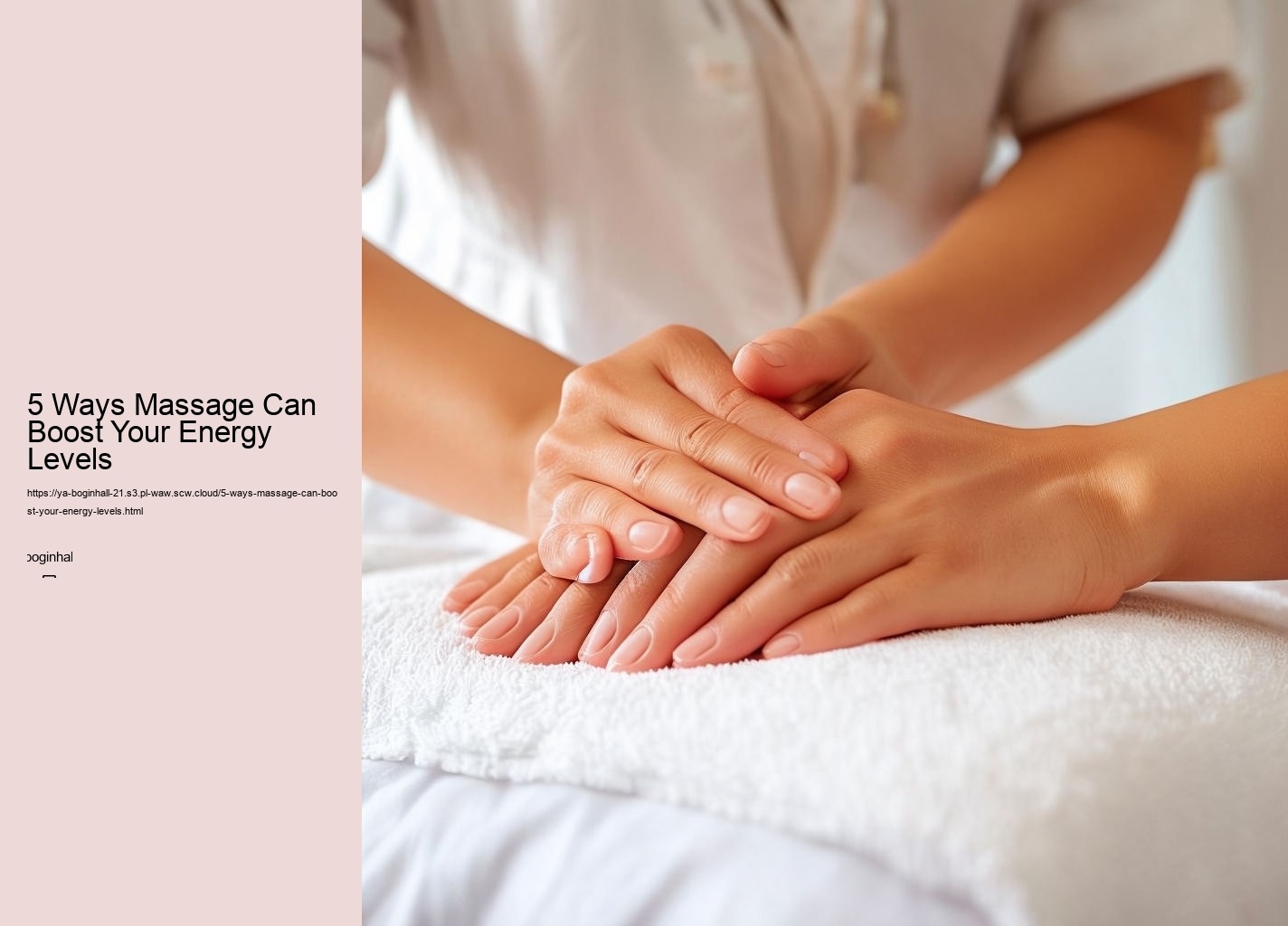 5 Ways Massage Can Boost Your Energy Levels