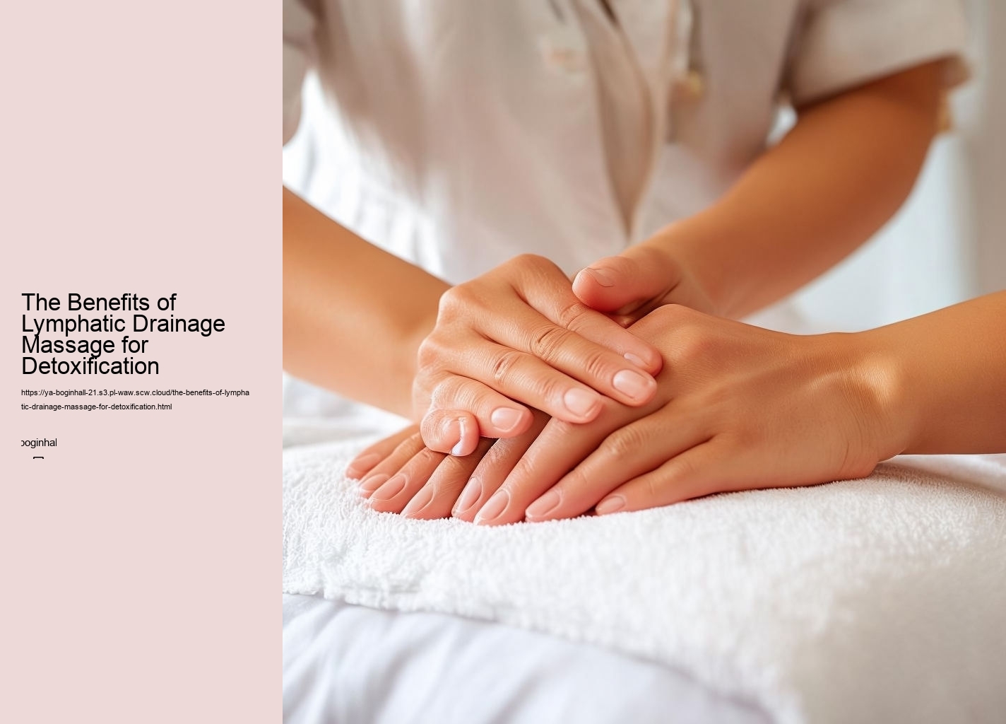 The Benefits of Lymphatic Drainage Massage for Detoxification